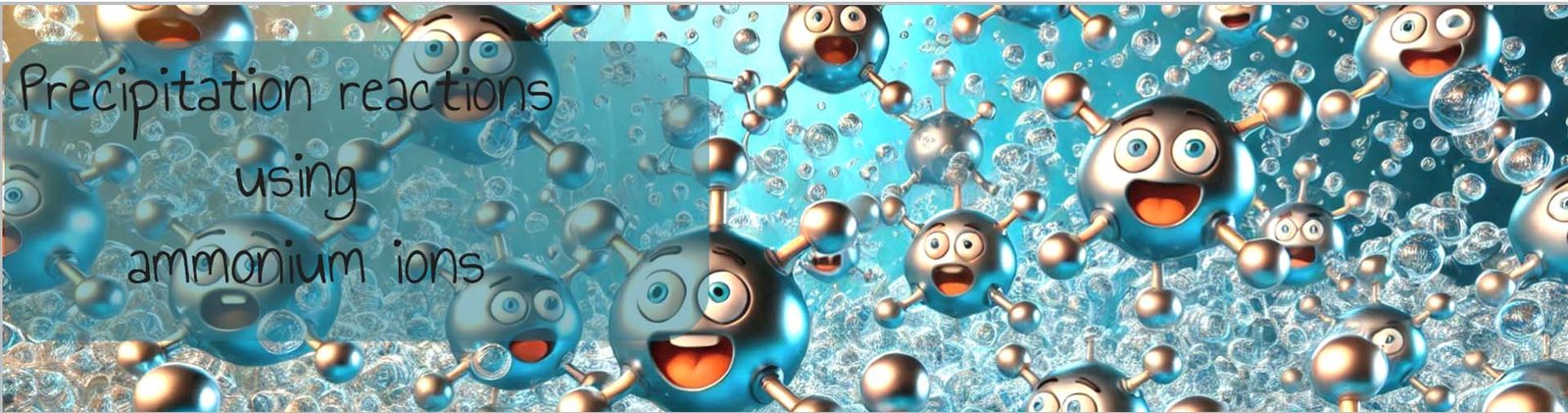 The reactions of metal ions with sodium hydroxide and carbonate ions header image.